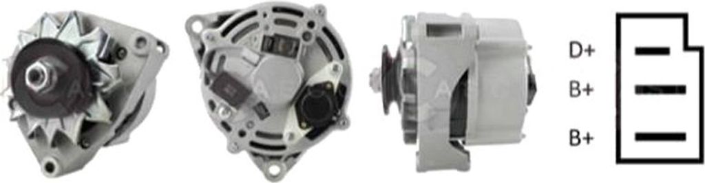 CASCO CAL10118AS Lichtmaschine Generator LiMa 55A 12V passend für MERCEDES-BENZ 190 (W201) Stufenheck (W123) SL (R107) W123 Coupe (C123) G-Klasse SUV