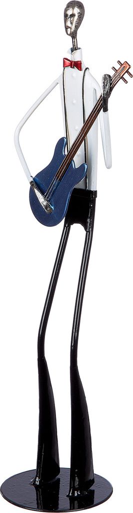 Gilde Figur, "Jazzband", Gitarre, Metall, schwarz, weiß, VE Immagine del prodotto 