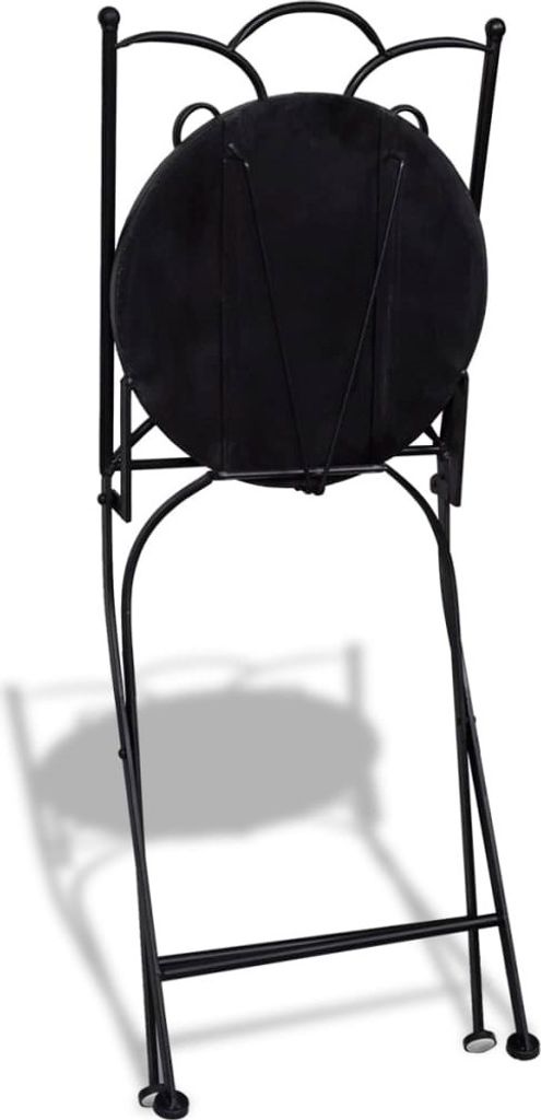 vidaXL 3dílný bistro set keramický černobílý Obrázek produktu 5