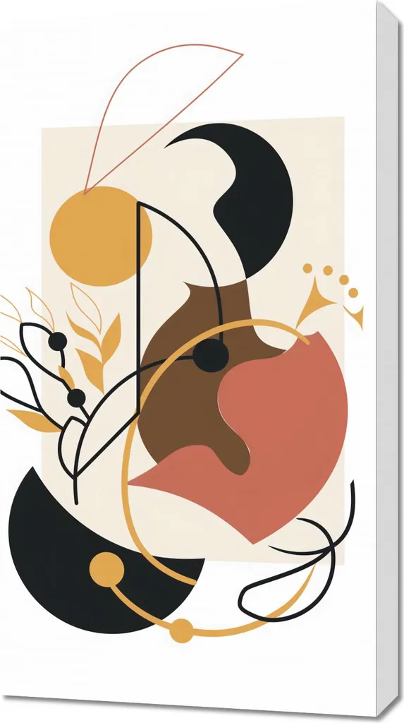 Quadro Astratto Autunno 50x90 - Arredo Parete Moderno ed Elegante