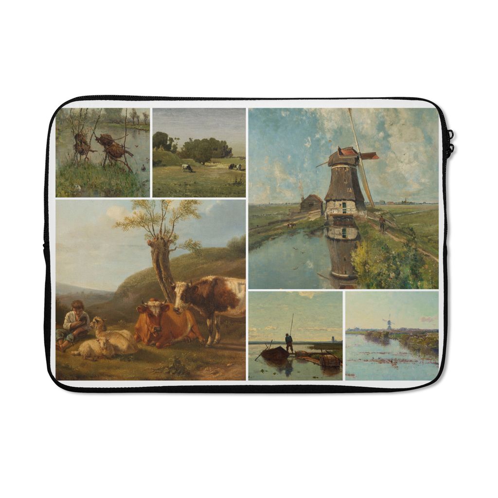 MuchoWow Laptop Hülle 13 Zoll Collage - Niederlande - Kunst Laptoptasche - Laptophülle - Sleeve - Rundumschutz