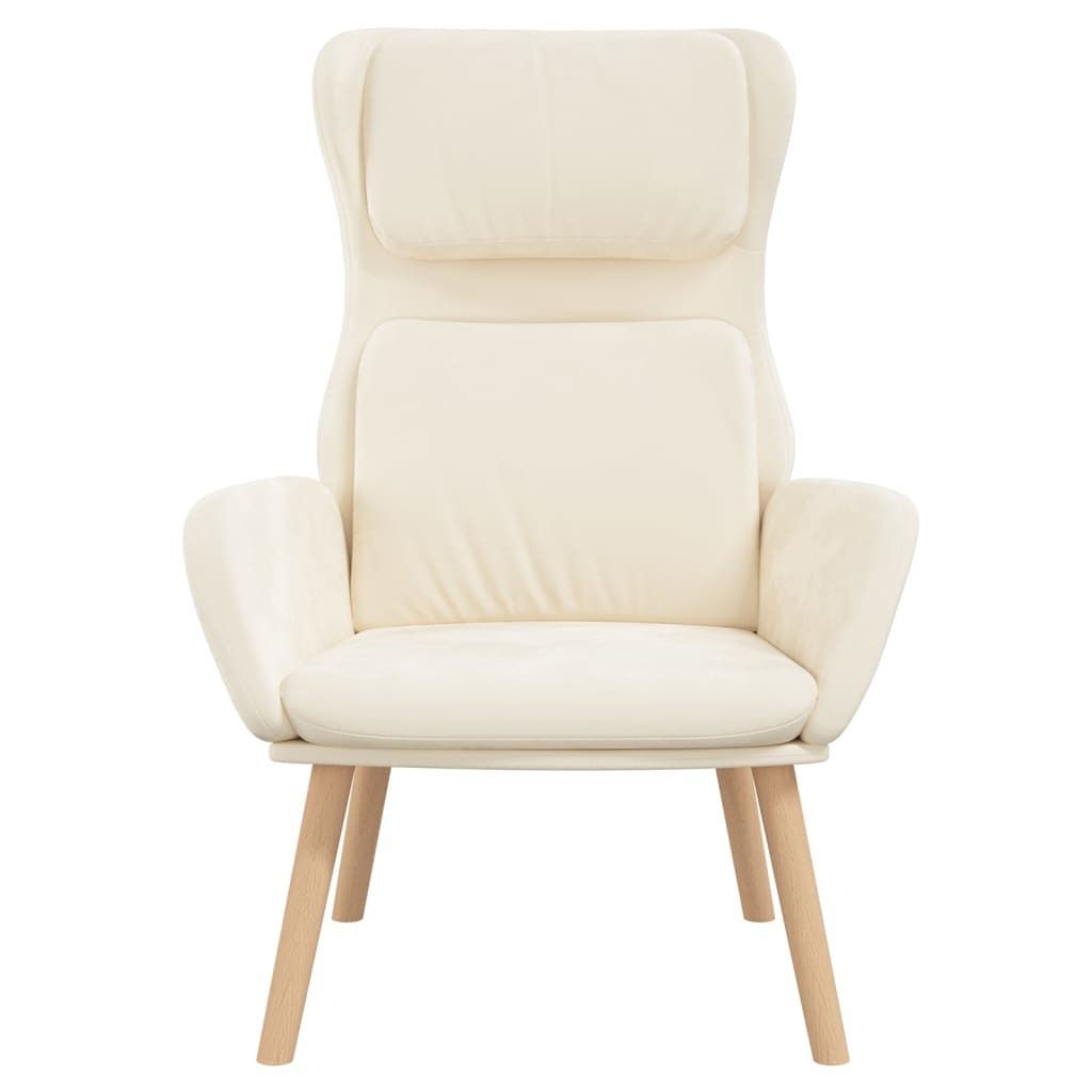 relaxační křeslo vidaXL Cream White Velvet Obrázek produktu 5