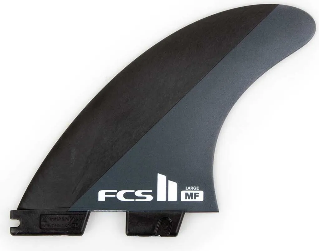 Ailerons de Surf FCS II MF Neo Carbon Taille L Noir Tri Fin Set