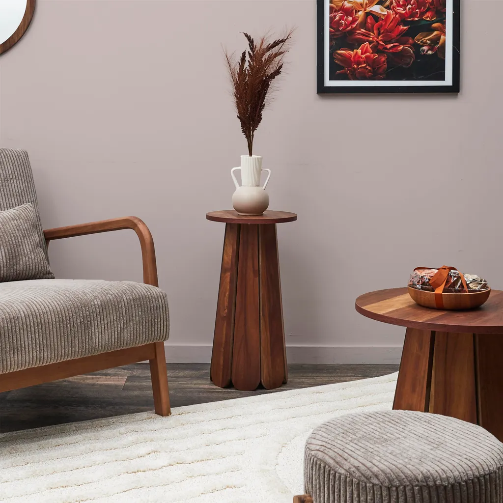 Petite Table Basse Ronde Will M1 de 30cm pour Salon et Chambre