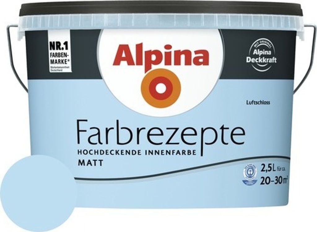 Alpina Farbrezepte Luftschloss matt 2,5 Liter Produktbild 
