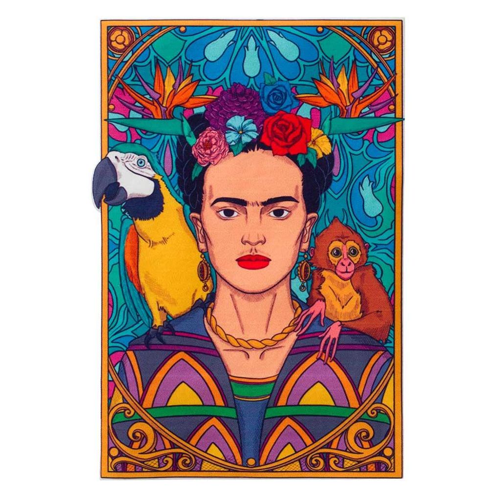 Mono-Quick 24011 Frida Kahlo Jungle Applikation, Bügelbild, Patch, Aufnäher 21,5 x 14,7 cm