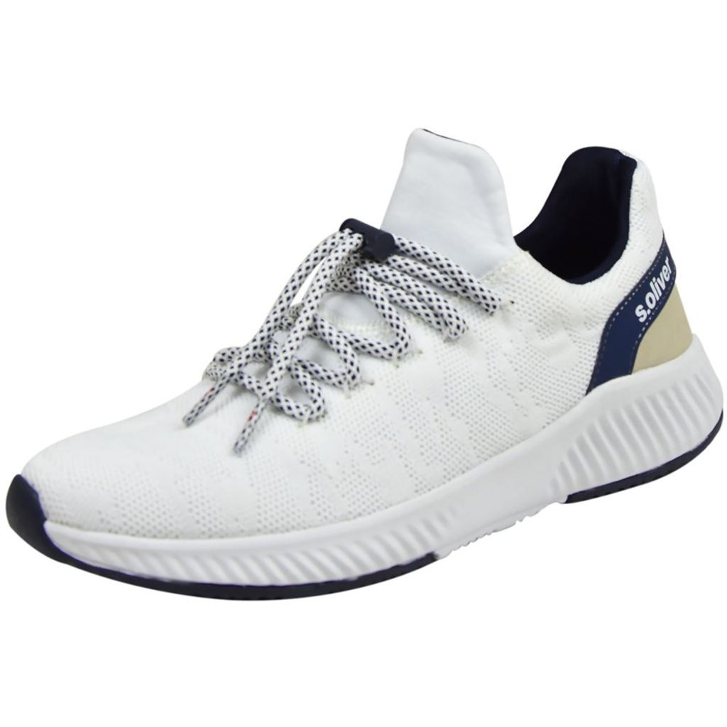 S. Oliver Sporthalbschuhe Formsohle modisch in weiss/weiss kombi, Gr. 37