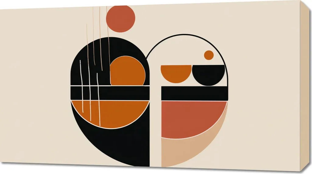 Quadro 90x50cm Prosa delle forme