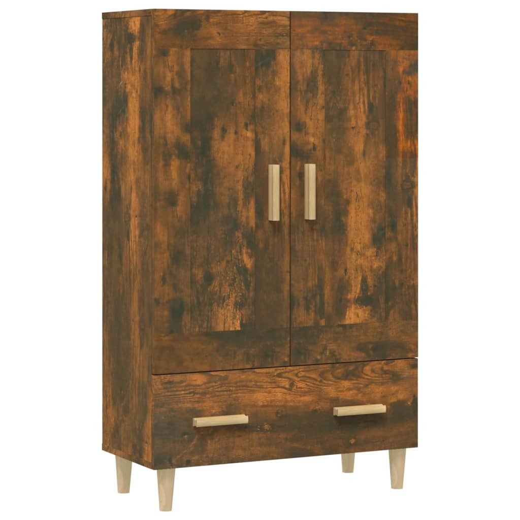 SYFAX Highboard Räuchereiche 70x31x115 cm Holzwerkstoff