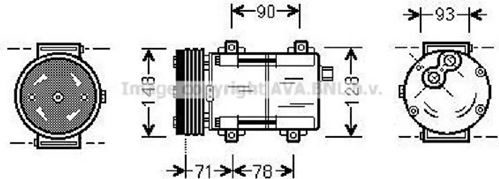 Réparer la clim de votre Ford Puma avec le compresseur AVA FDAK277 OE