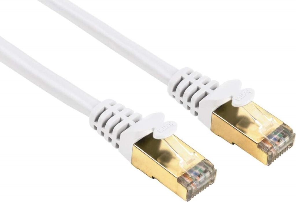 CAT5e Netzwerkkabel STP 7,5m geschirmt Weiß