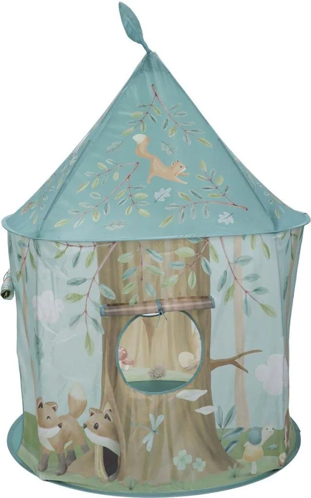 Tente de jeu Forest Friends Rubo Toys avec motifs cabane en bois