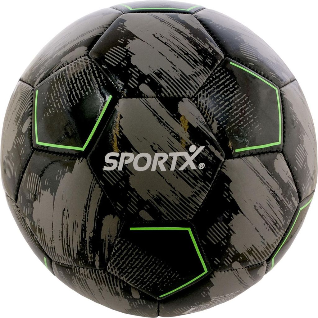 SportX Grau Schwarz Fußball 330-350gr, Grau, 22 cm, 346 g, Produktbild 