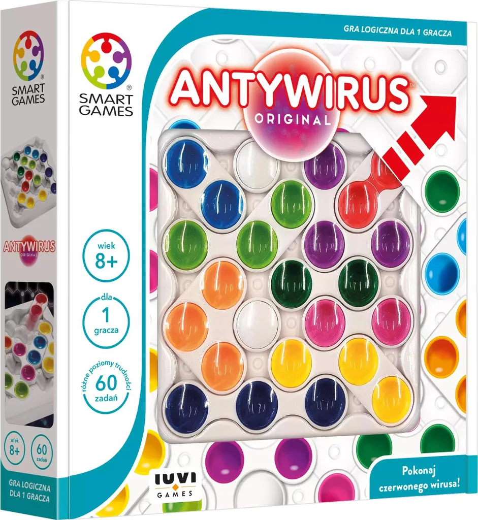 Smart Games AntiVirus Jeu de Voyage Logique IUVI Games Occupe les Enfants