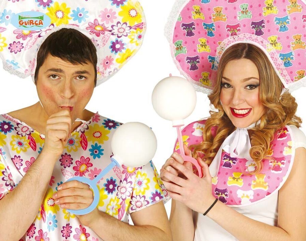 Rassel in Babyform als Kostüm Accessoire für Fasching und Produktbild 