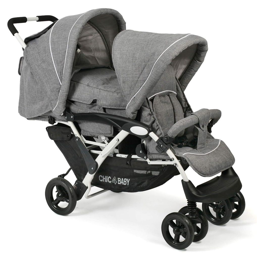 CHIC 4 BABY Wózek dla rodzeństwa Duo z torbą i osłoną Zdjęcie produktu 