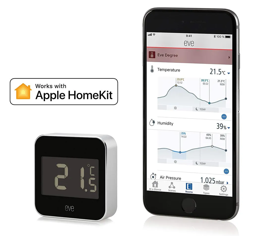 Degré Eve BLE Capteur de Température Intelligent à Basse Consommation