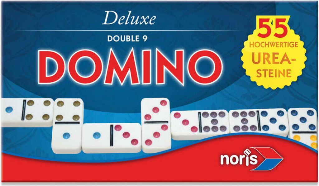 Noris Spiele Deluxe Doppel 9 Domino; 606108003 Produktbild 