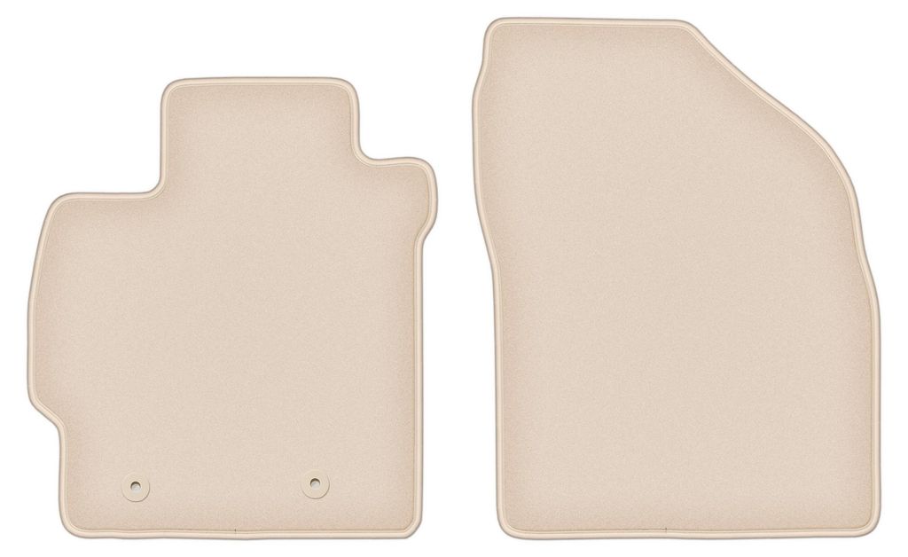 DURBAN Beige Velours-Fußmatten vorne für Toyota Corolla Produktbild 