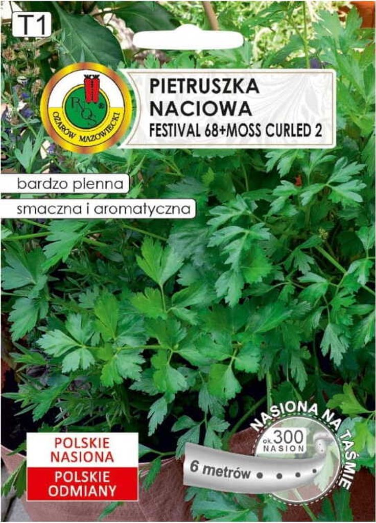 Festival 68 Petersilie + Moos gewellt 2 Samen auf 6m Band