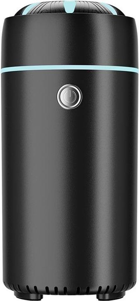 INF Tragbarer Auto/Home Aroma Diffuser Luftbefeuchter mit 7-Farben LED Schwarz
