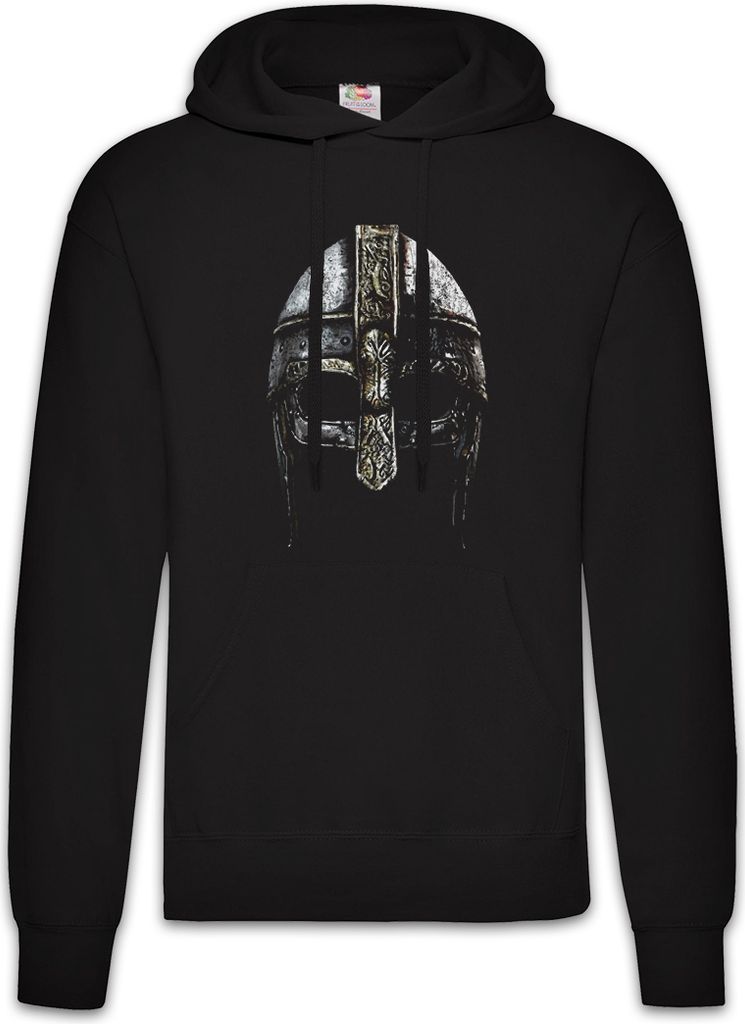 Urban Backwoods Viking Helmet, Herren Hoodie, Farbe: Schwarz, Größe: 4XL