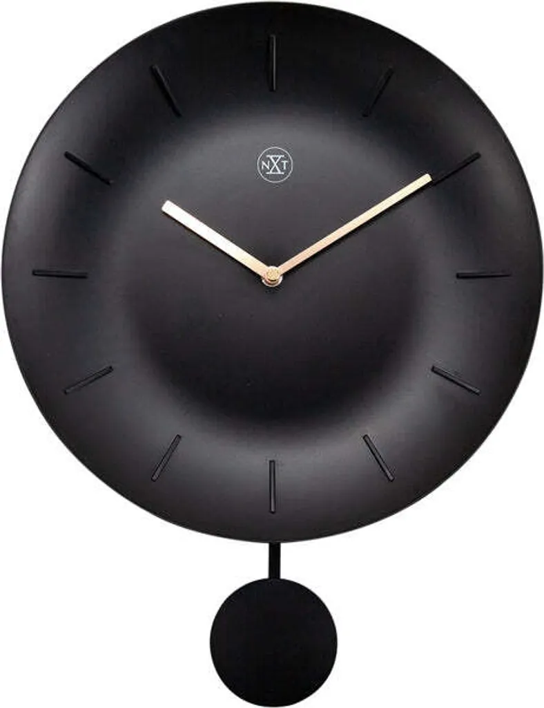 Horloge murale Bowl noir 30x40 cm : Lisibilité et design sans bruit