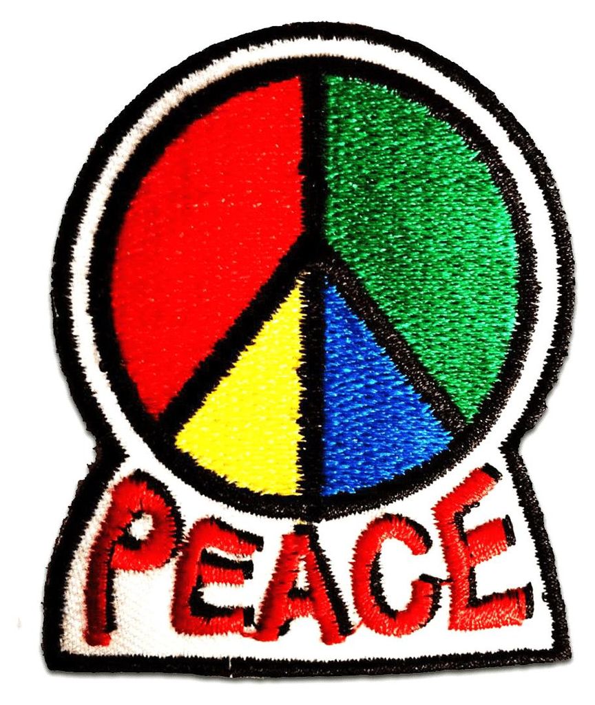 Peace Frieden - Aufnäher, Bügelbild, Aufbügler, Produktbild 