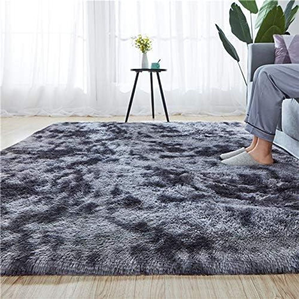 Weicher, moderner, zotteliger Teppich für den Innenbereich, 10,2 x 16,8 cm, für Schlafzimmer, Wohnzimmer, Wohnheim, Kinderzimmer, dekorativ, ruts...