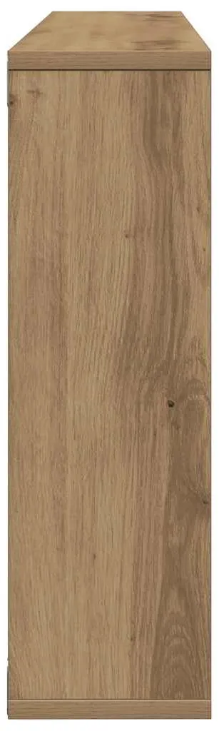 Étagère flottante robuste aspect bois Chêne Artisan 8 compartiments - 5