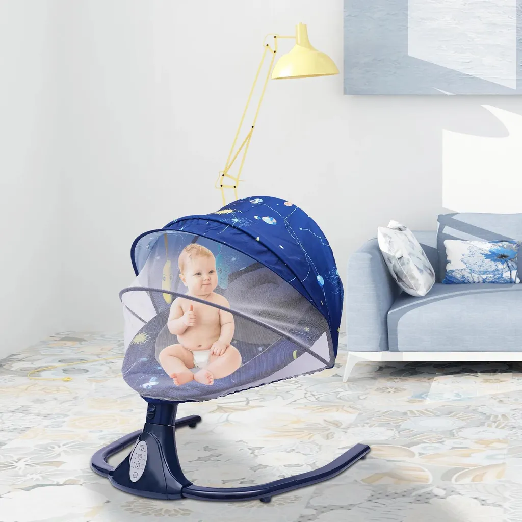 Berceau électrique musical balançoire bébé automatique 0-20 mois 5V