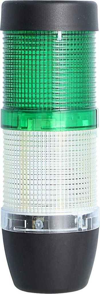 STEX24 Signalsäule weiß-grün, 50mm, 24V AC/DC, LED-Blinklicht SS50-OB2/24 118 MaßeLänge156,0mm, Durchmesser 50,0mm - 1