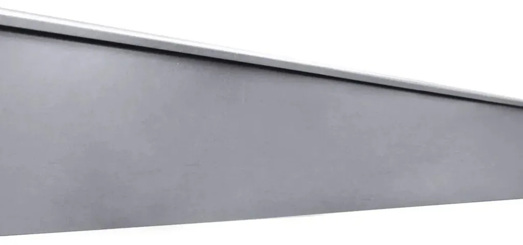 Bordurette de pelouse métallique 120 cm en acier galvanisé gris argent