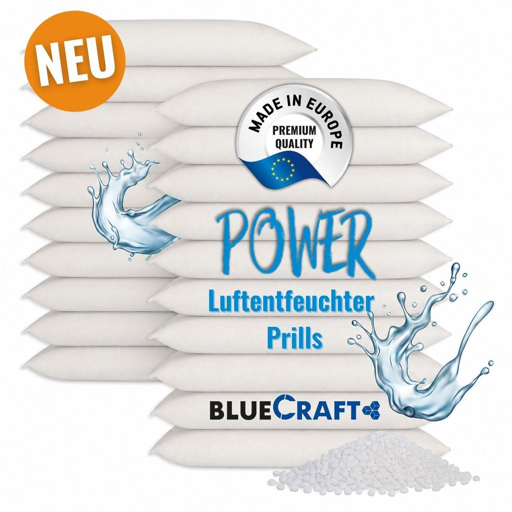 20x 1 kg Luftentfeuchter Prills Nachfüllpack im Vliesbeutel Produktbild 