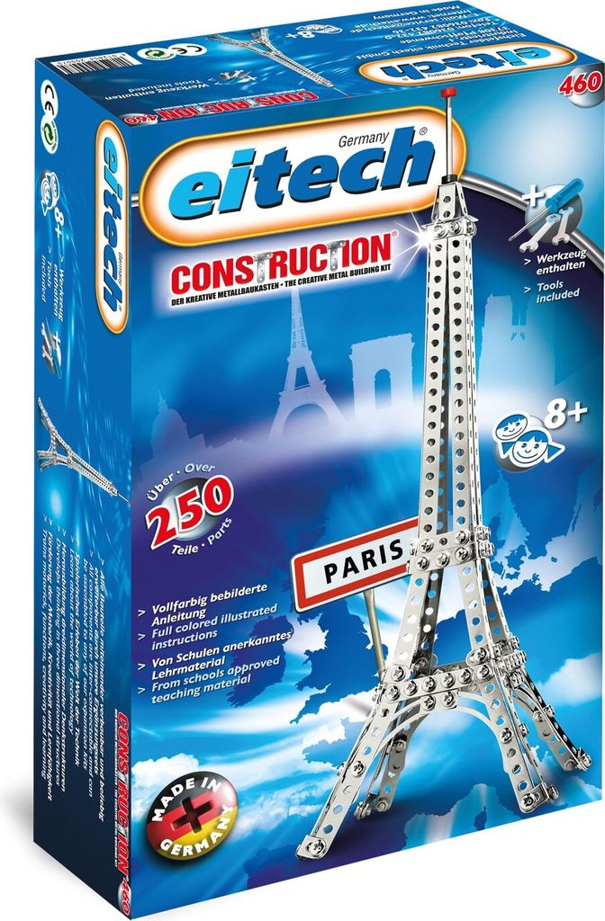 Eitech 00460 Metalowy zestaw konstrukcyjny - Wieża Eiffla Zdjęcie produktu 