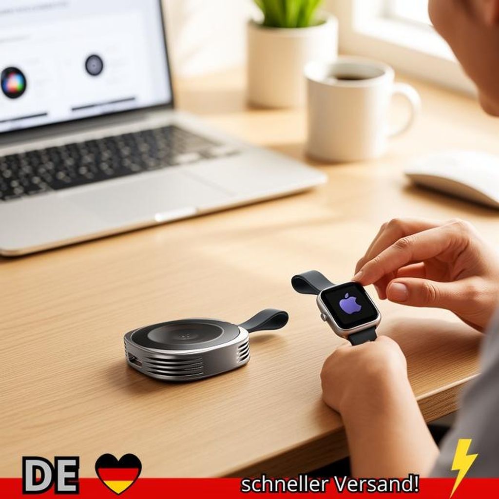 Essager Magnetisches Kabelloses Ladegerät für Apple Watch 8 7 6 5 4 3 2 SE