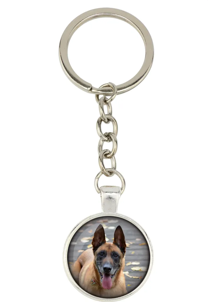 Regalo per Amanti Malinois - Portachiavi Art-Dog con Foto Cane