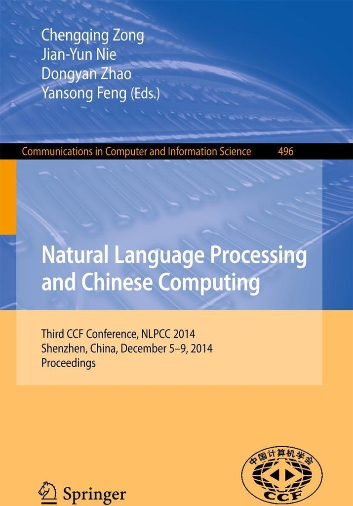 Natural Language Processing and Chinese Computing