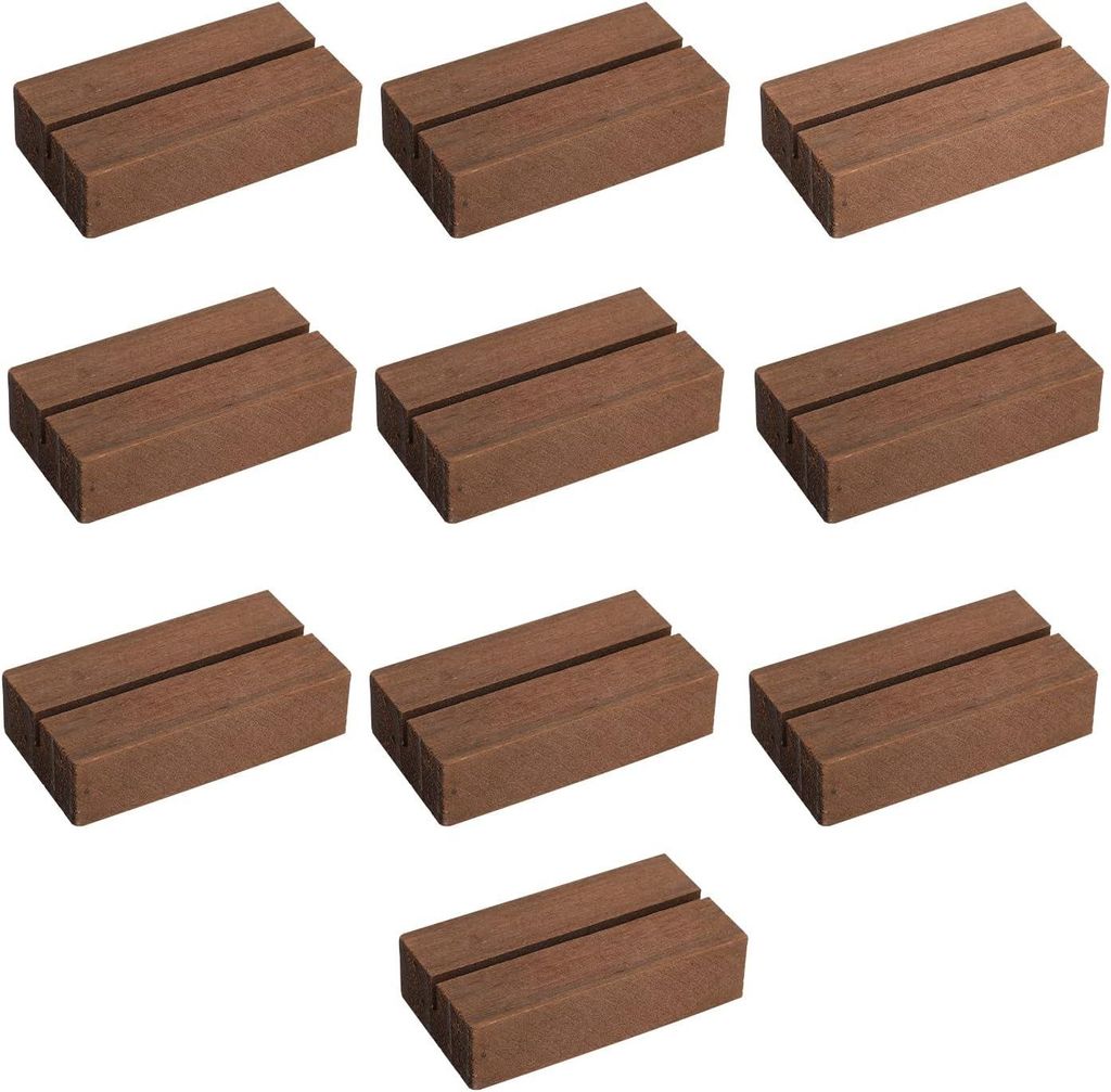 10 glatte Kartenhalter aus Holz für Eventdekorationen, Produktbild 