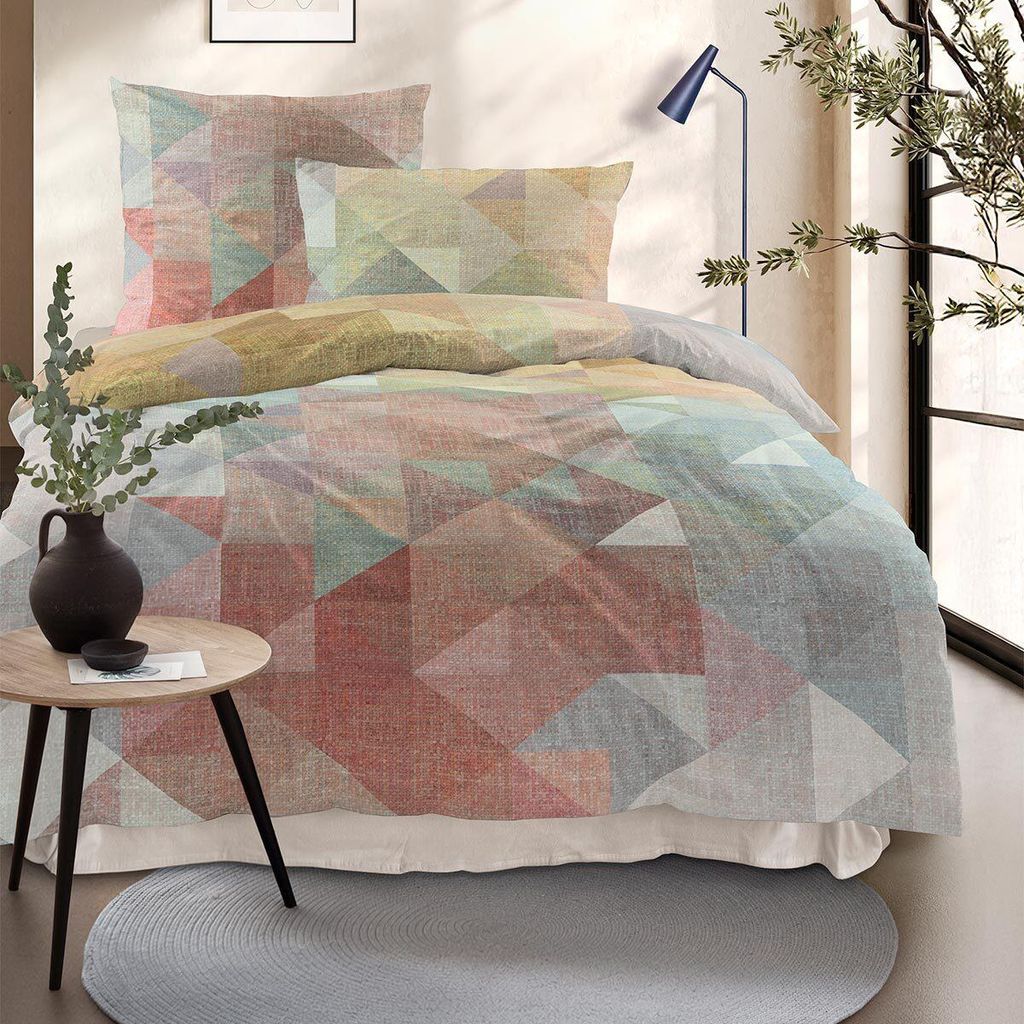 Irisette Mako-Satin Bettwäsche Wave 8716 multi 135x200 cm + Produktbild 