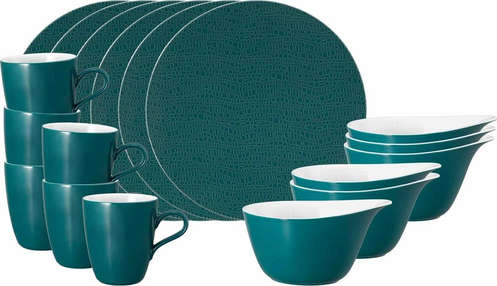 Seltmann Weiden Life Fashion Frühstücks-Set 18-teilig - Trendy Petrol
