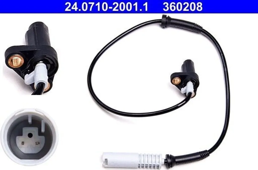 Capteur ABS arrière ATE 34521182159 BMW E39 - Équipementier Première Monte