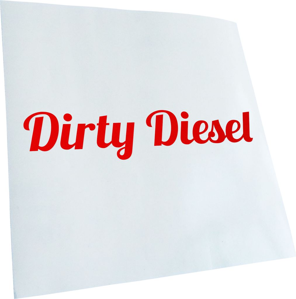 Kiwistar - Autoaufkleber - Dirty Diesel dreckiger Heckscheibenaufkleber - Aufkleber für Auto Kfz Fahrrad, LKW, Truck Mofa
