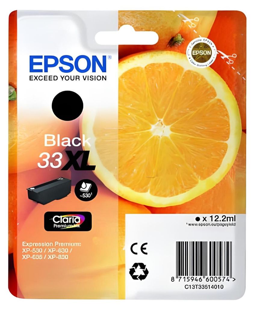 Epson Tintenpatrone schwarz XL Claria Premium 33         T Produktbild 