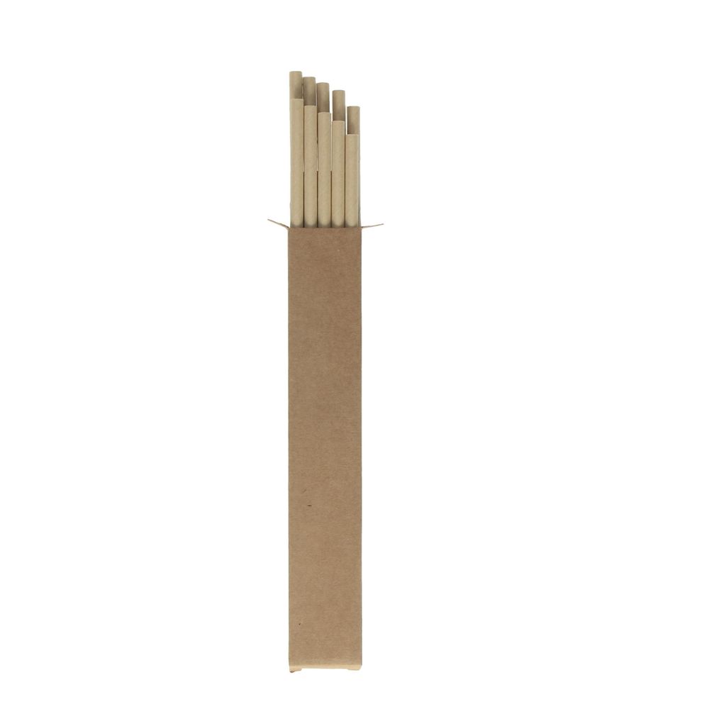 Strohhalme Papier 10er Set 20 cm - bis zu 24h stabil im Glas - Biologisch abbaubarer Trinkhalm - Papierstrohhalme ideal für Picknicks Hochzeiten &...