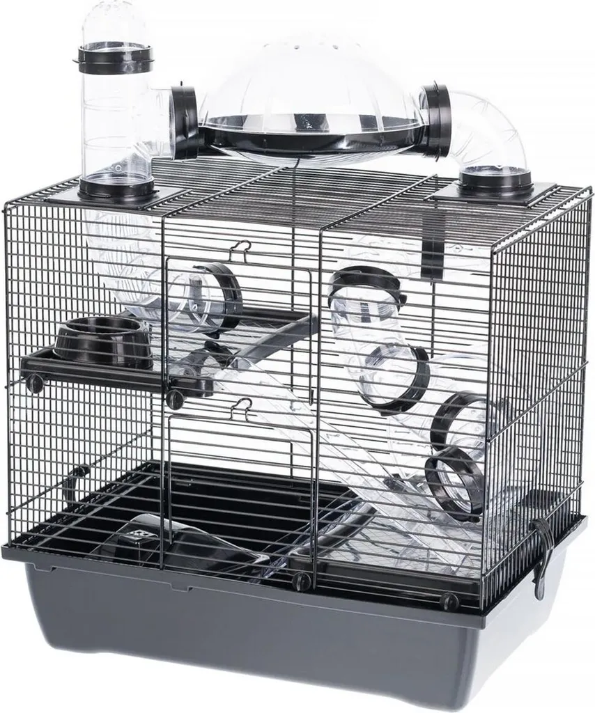 Cage habitat INTER-ZOO G306ACTB pour rongeur facile à nettoyer et monter