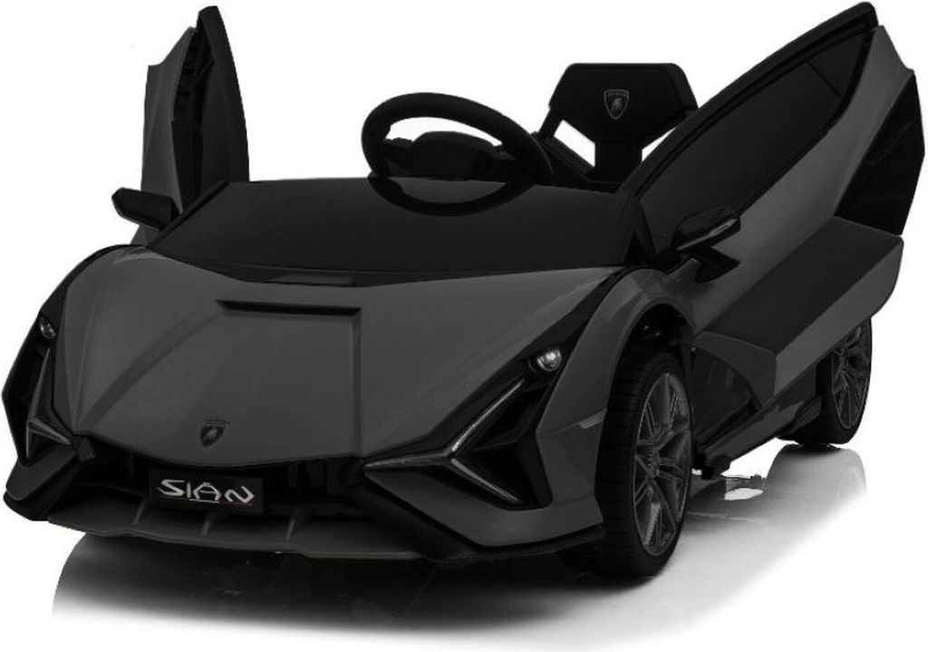 Elektro Kinderauto "Lamborghini Sian" - lizenziert - 12V Akku, 2 Motoren- 2,4Ghz Fernsteuerung, MP3, Ledersitz+EVA-Schwarz