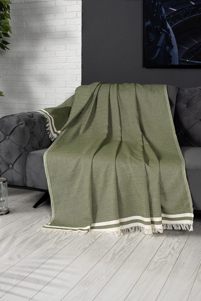 L'Essentiel Linge de Maison, Alinda- DCH1937, Grün, Hussen, 100% BAUMWOLLE