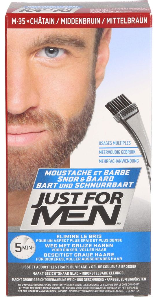 Just for men Brush in Color Gel mittelbraun 28.4 ml