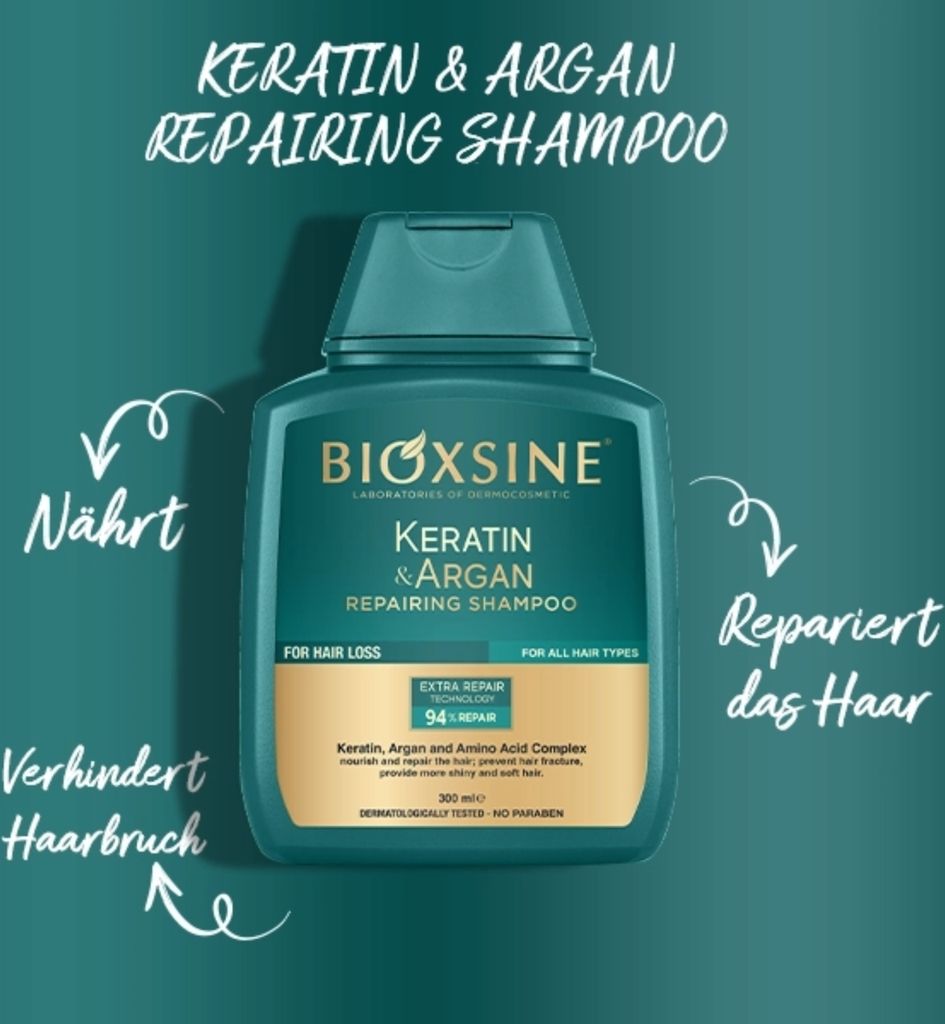 Bioxcin Keratin&Argan Szampon regenerująco - nawilżający Zdjęcie produktu 5